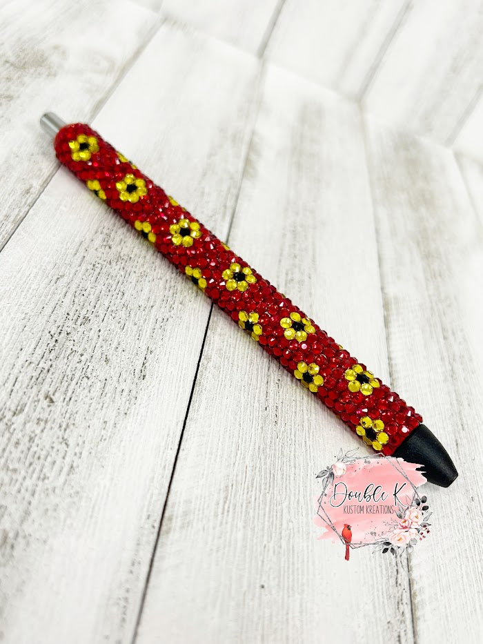 Sunflower Rhinestone Pen