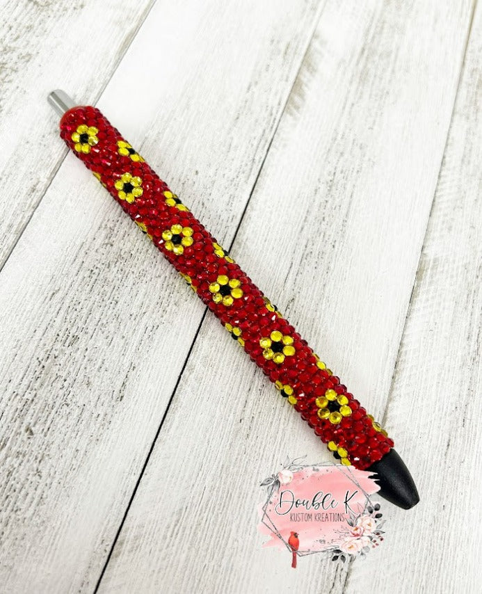 Sunflower Rhinestone Pen