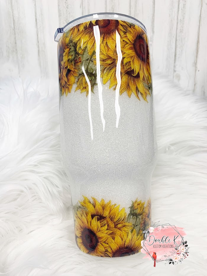 Sunflower Epoxy Tumbler- Ready To Ship