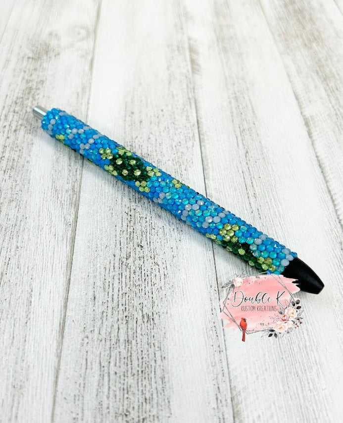 Sea Turtle Rhinestone Pen