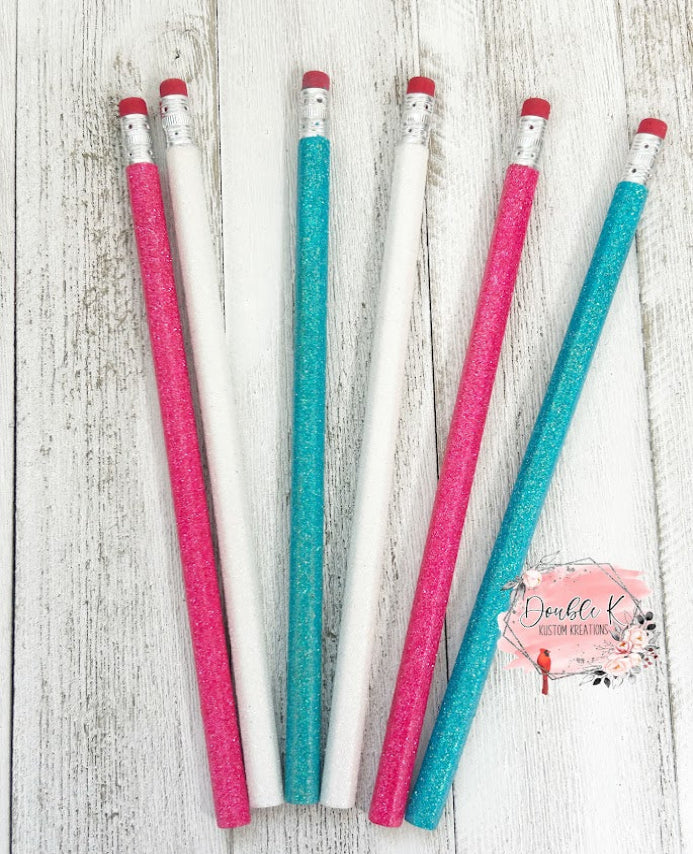 Pixie Perfection Glittered Pencils
